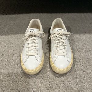 Women’s Veja cream and grey suede sneakers